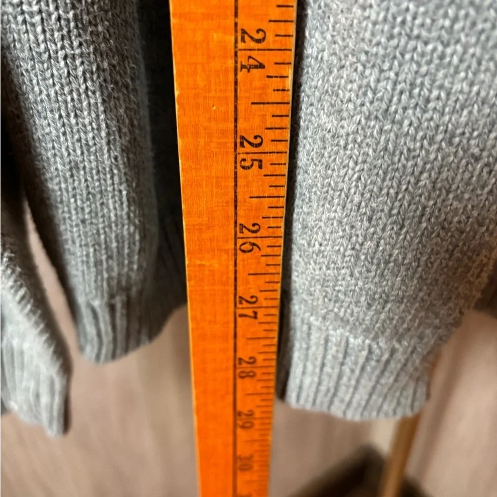 Eddie Bauer Men's V-Neck Gray Sweater Cotton